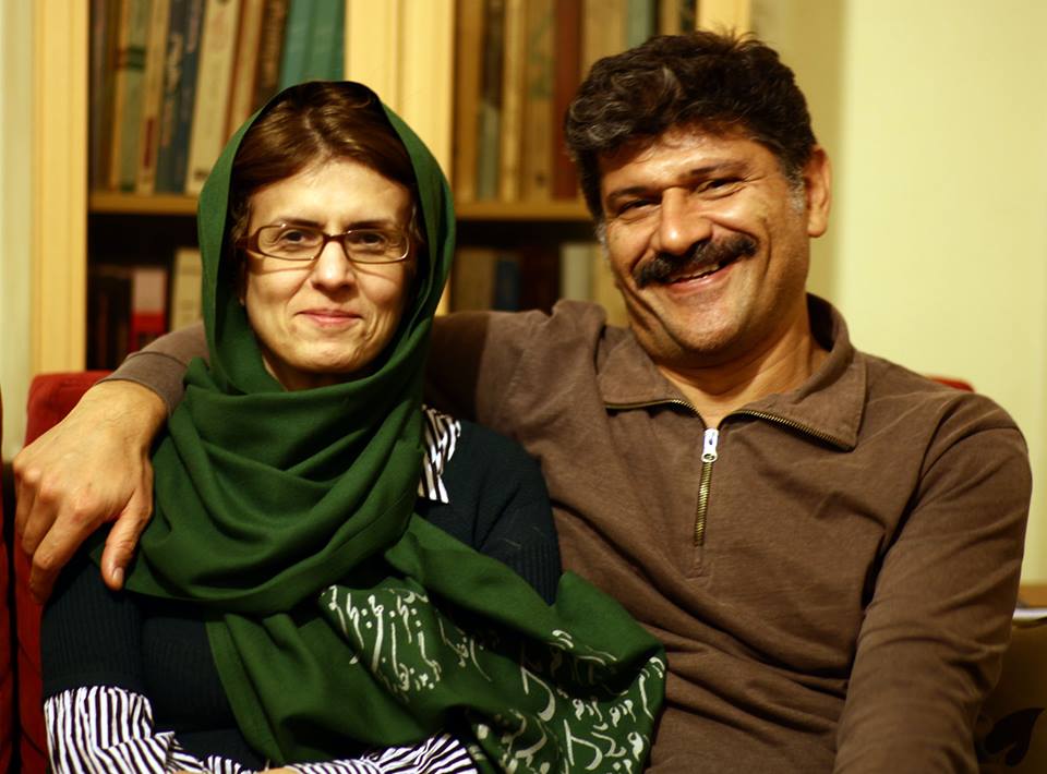 ژیلا بنی یعقوب روزنامه‌نگار و همسرش بهمن احمدی اموی