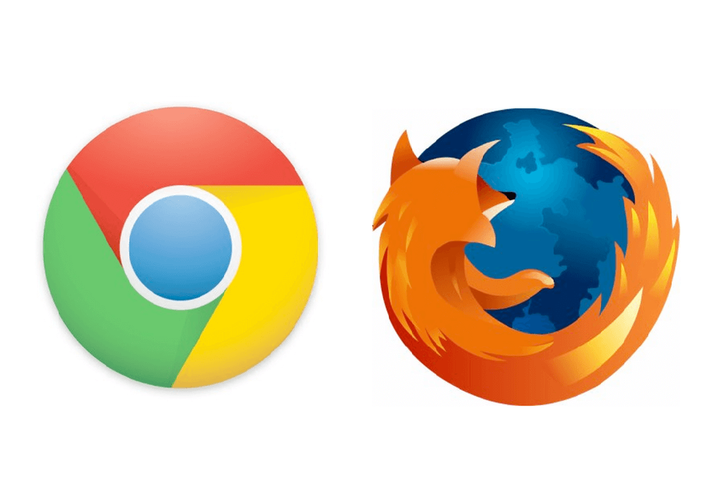 Логотипы браузеров. Firefox. Chrome.