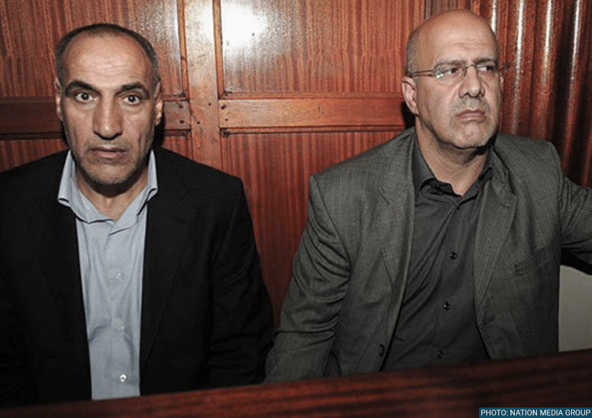 منصور موسوی (چپ) و احمد ابوالفتحی محمد