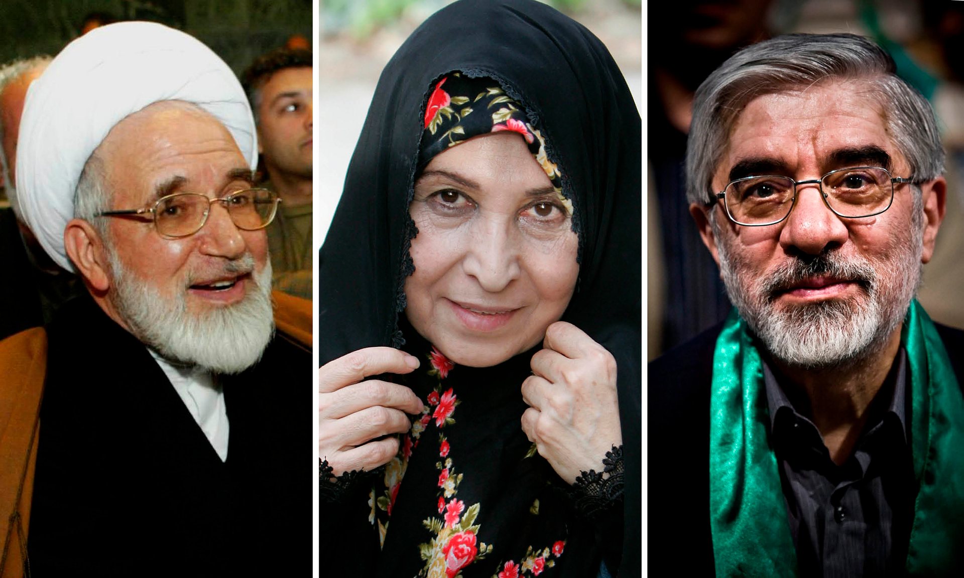موسوی، رهنورد و کروبی، رهبران محصور معترضان به نتایج انتخابات ۸۸