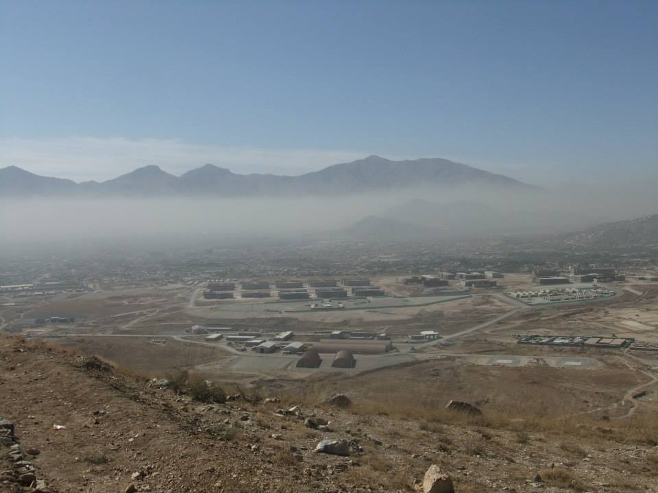 نمایی از دانشگاه نظامی مارشال فهیم در حومه‌ی غربی کابل