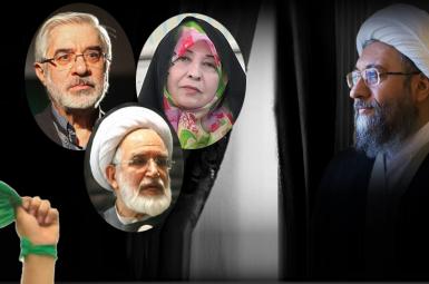 مهدی کروبی، میرحسین موسوی و زهرا رهنورد، آملی لاریجانی