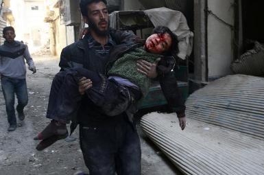 کشته شدن غیرنظامیان در غوطه شرقی در نزدیکی دمشق