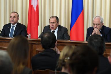ظریف در کنفرانس خبری نشست سه‌جانبه مسکو