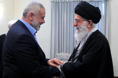  اسماعیل هنیه، رئیس دفتر سیاسی گروه حماس و آیت‌الله علی خامنه‌ای
