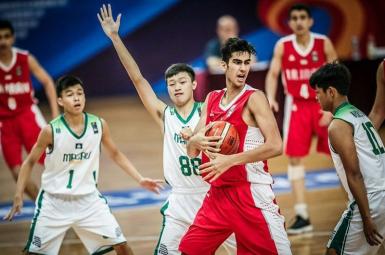 پیروزی مقتدرانه تیم بسکتبال نوجوانان ایران مقابل ماکائو دررقابت‌های قهرمانی آسیا