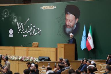 حسن روحانی صبح یکشنبه، ۱۱ تیرماه در همایش سراسری قوه‌‌ی قضائیه که در سالن اجلاس سران در تهران