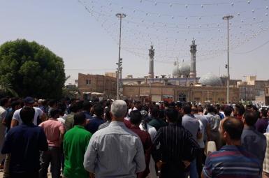 تجمع اعتراضی به وضعیت آب شرب در خرمشهر