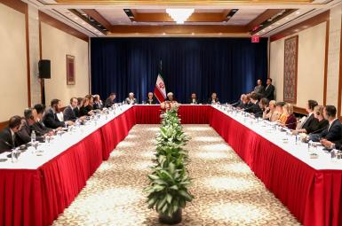 نشست روحانی با تعدادی از مدیران و خبرنگاران رسانه‌های آمریکایی