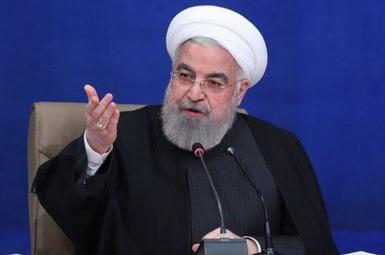 Iran's president Hassan Rouhani speaking at his cabinet meeting. June 9, 2021