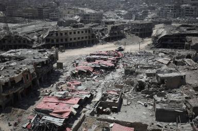 ویرانه های شهر موصل در عراق