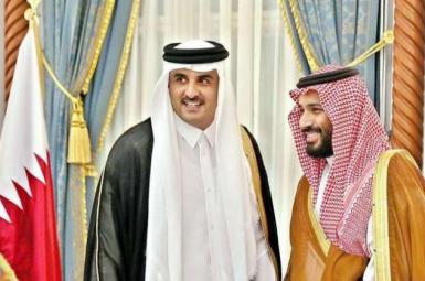 امیر قطر و ولیعهد عربستان