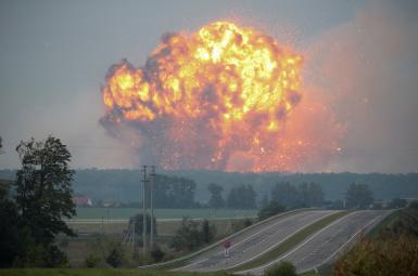  انفجار انبار مهمات در اوکراین