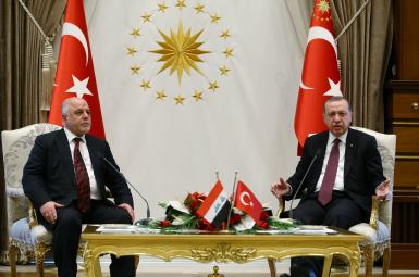 رجب‌طیب اردوغان، رئیس‌جمهوری ترکیه و حیدر العبادی، نخست‌وزیر عراق