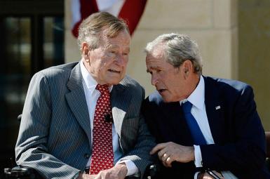 جورج بوش و پدرش