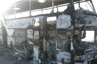 ۵۲ کشته درپی آتش‌گرفتن اتوبوس در قزاقستان