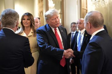 دیدار ترامپ و پوتین، رؤسای جمهوری آمریکا و روسیه در هلسینکی