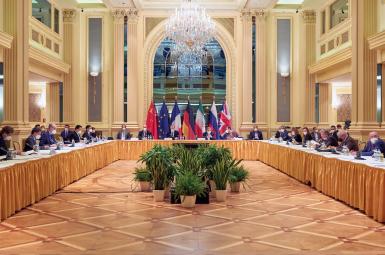 The JCPOA Joint Commission holding a meeting in Vienna. FILE