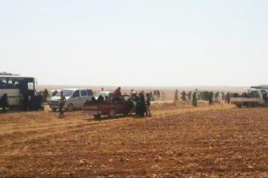 حمله نیروهای دولتی سوریه به کاروان غیرنظامیان