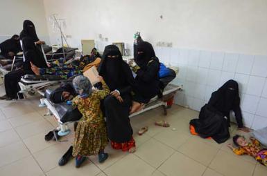 مرکز درمان بیماری وبا در یمن