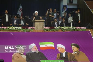 حسن روحانی در همایش انتخاباتی اردبیل