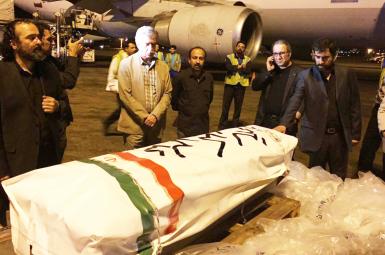 تابوت عباس کیارستمی پس از ارسال به ایران