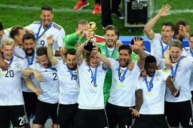 تیم ملی فوتبال آلمان پس از قهرمانی در جام کنفدراسیون‌ها