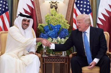  ترامپ و امیر قطر 