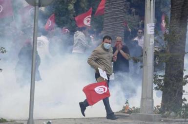 تظاهرات علیه گرانی در تونس