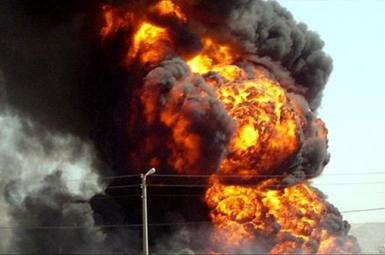 انفجار مخزن میعانات گازی یک کارخانه در فریمان