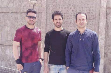 Navid Afkari (L) executed in September 2020 and his two brothers, Vahid (C) and Saeed. FILE PHOTO
