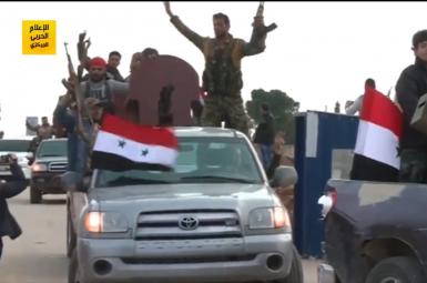 ورود کاروان نیروهای شیعی طرفدار اسد به عفرین