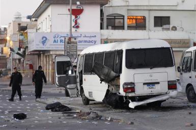 حمله به خودوری پلیس در بحرین