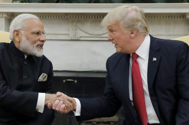 دیدار نارندرا مودی، نخست‌وزیر هند با دونالد  ترامپ