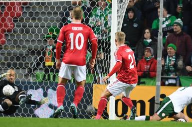 تساوی دانمارک و ایرلند جنوبی درمرحله پلی آف جام جهانی