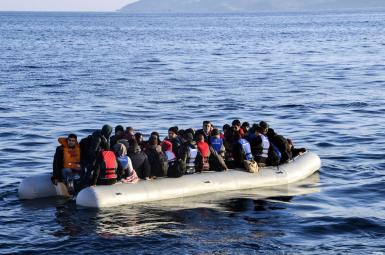 غرق شدن قایق پناهجویان در سواحل یونان