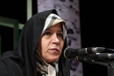 Faezeh Hashemi, daughter of former president Akbar Hashemi Rafsanjani. FILE
