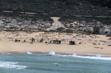 Israel's beaches blackened by tar after offshore oil spill. February 22, 2021