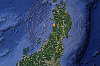 زلزله‌ای با قدرت ۵/۳ ریشتر، در شمال ژاپن