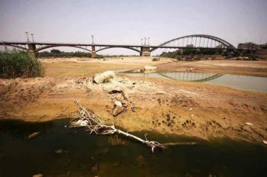 Iran's Karoun River amid drought and water shortage. FILE