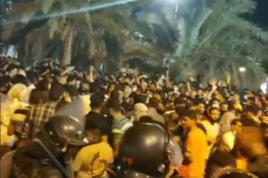 Protests in Khuzestan and the presence of riot police. July 17, 2021
