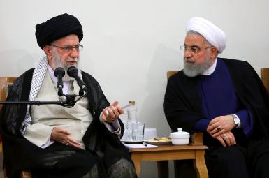 Supreme Leader Ali Khamenei and President Hassan Rouhani. File photo