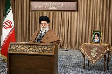 Iran's Supreme Leader Ali khamenei delivering a speech. March 11, 2021