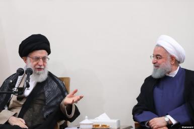 Supreme Leader Ali Khamenei and Hassan Rouhani. FILE PHOTO