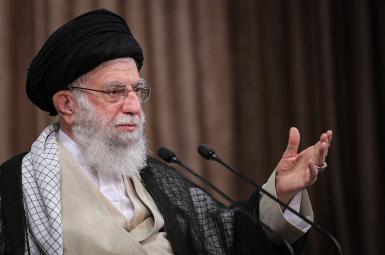 Iran's Supreme Leader Ali Khamenei speaking on the anniversary of the Iran-Iraq war. Sept 21, 2020