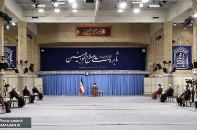 Supreme Leader Ali Khamenei meeting top officials. October 25, 2020