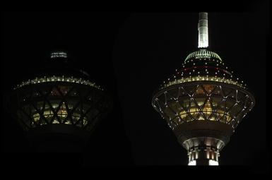 خاموشی «برج میلاد» تهران در «ساعت زمین» - سال ۱۳۹۴