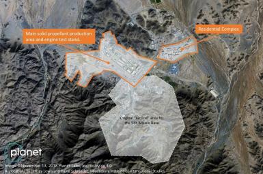 تصویر ماهواره‌ای از پایگاه موشکی عربستان سعودی