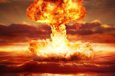 A rendering of a nuclear blast. FILE