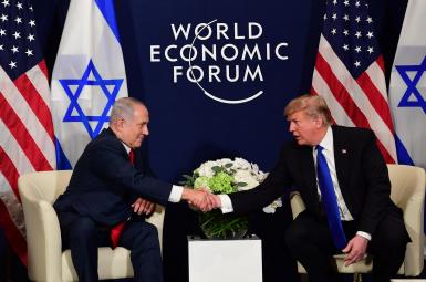 دونالد ترامپ، رییس جمهوری آمریکا و بنیامین نتانیاهو، نخست‌وزیر اسراییل